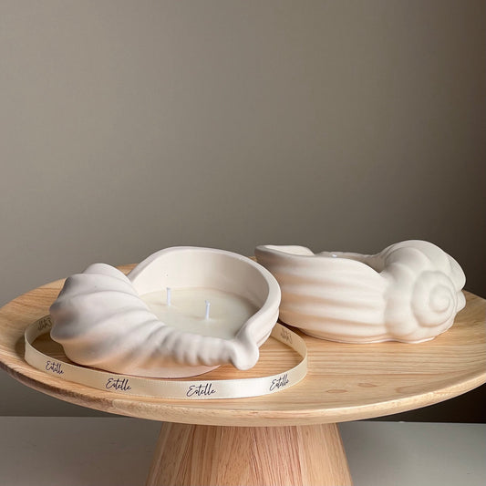Conch Shell Container Soy Wax Candle-0